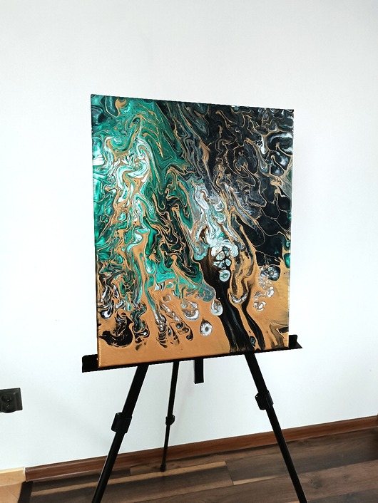 obrazy WICHURA 40x50 cm Akryl na płótnie Abstrakcja do salonu