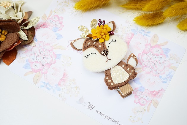 ozdoby do włosów dla dzieci opaska z jelonkiem, spinka jelonek