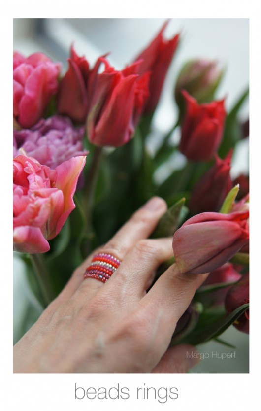 komplet siedmiu pierścionków Beads Rings Margo Hupert