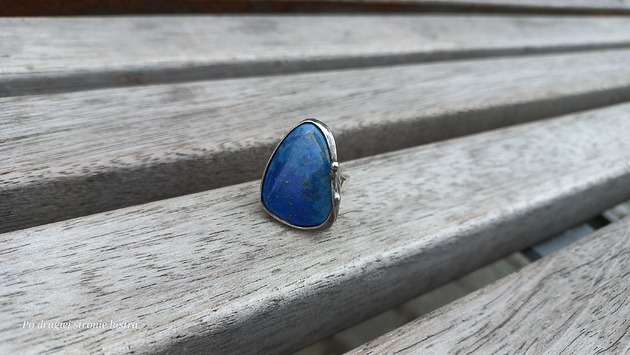 pierścionki - różne Lapis lazuli - pierścionek regulowany