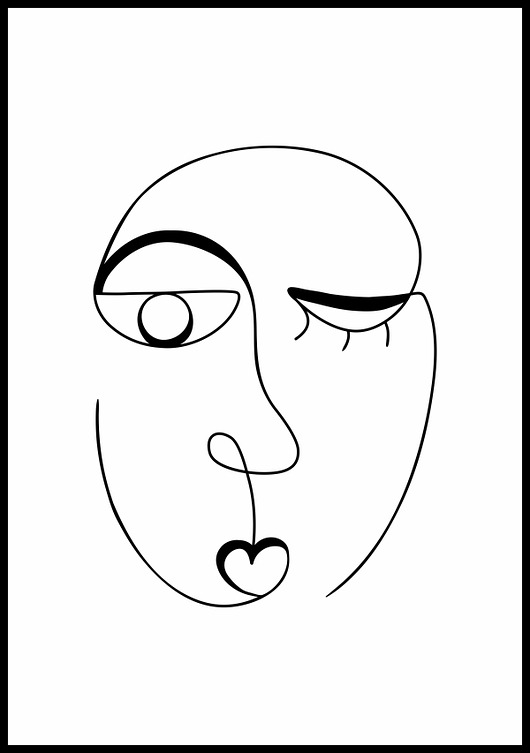 plakaty Plakat "Profil kobiety"