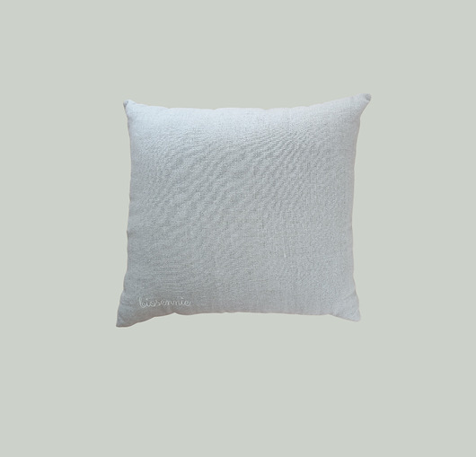 poduszki gładkie Lniana kwadratowa poduszka dekoracyjna Biosennie