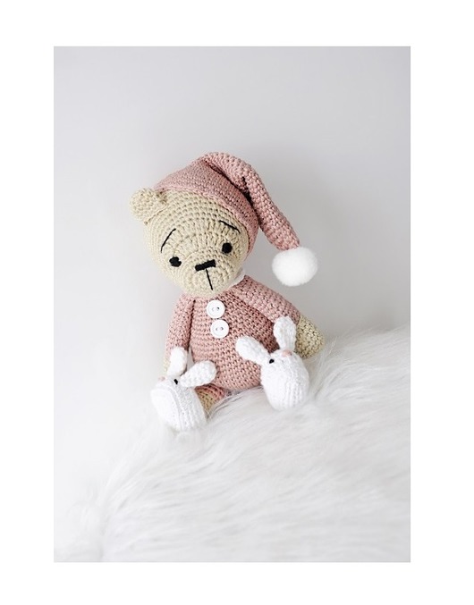 pokój dziecka - różne Śpioch w różowej piżamce - beż