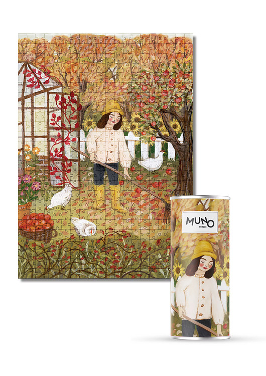 puzzle dla dzieci Puzzle 500 Spadające Jabłka by Asia Spettel w tubie