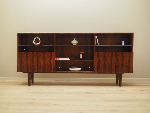 regały Biblioteczka palisandrowa, duński design, lata 70, projektant: Ib Kofod Larsen