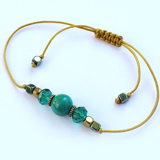 bransoletki z kamieni naturalnych Dla Serca: Chryzokola i hematyt