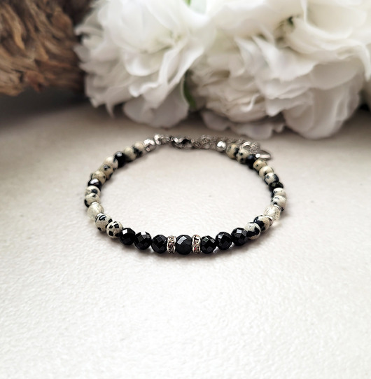 bransoletki z kamieni naturalnych Sukces i ochrona-  Elegancka bransoletka z Turmalinem