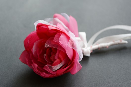 sweet pink_kwiat do butonierki SundayRose