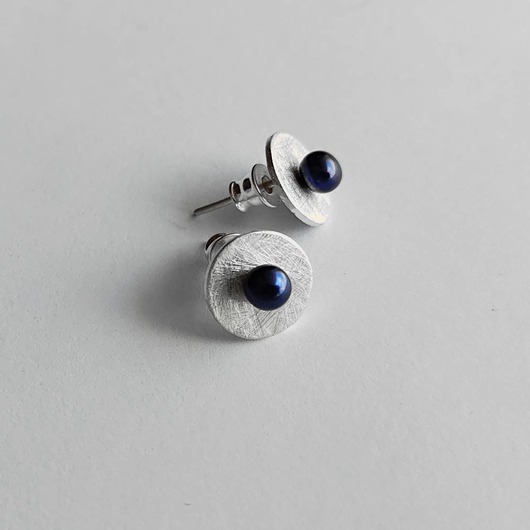 kolczyki z kamieniami Kolczyki OKRĄG