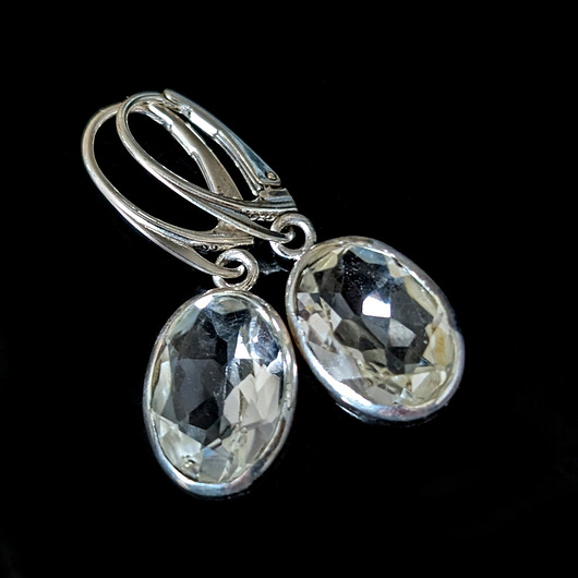 kolczyki srebrne Kolczyki srebrne kryształowe