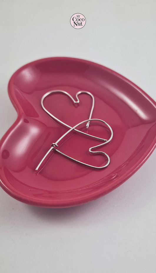 kolczyki srebrne WALENTYNKI Kolczyki srebro 925 lekkie