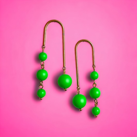 kolczyki swarovski Swarovski neon pearls : crazy pearls : green