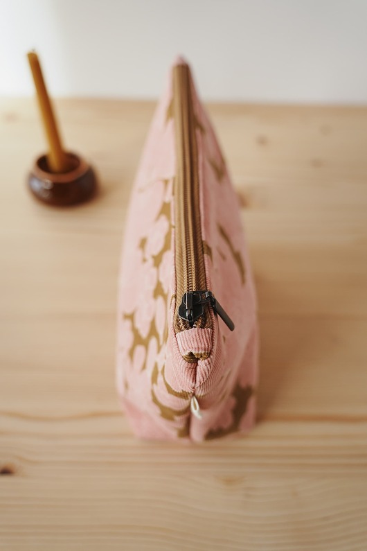 kosmetyczki Sztruksowa kosmetyczka  ROSE