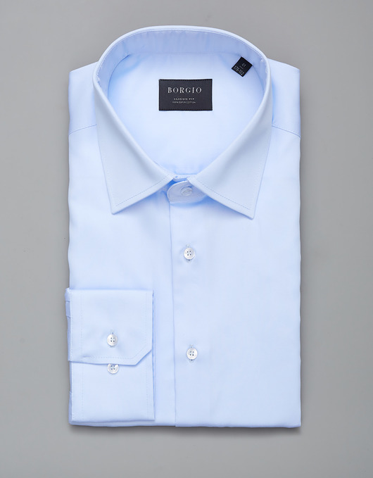koszule męskie koszula męska dł. rękaw błękit classic fit 00279 164/170 43