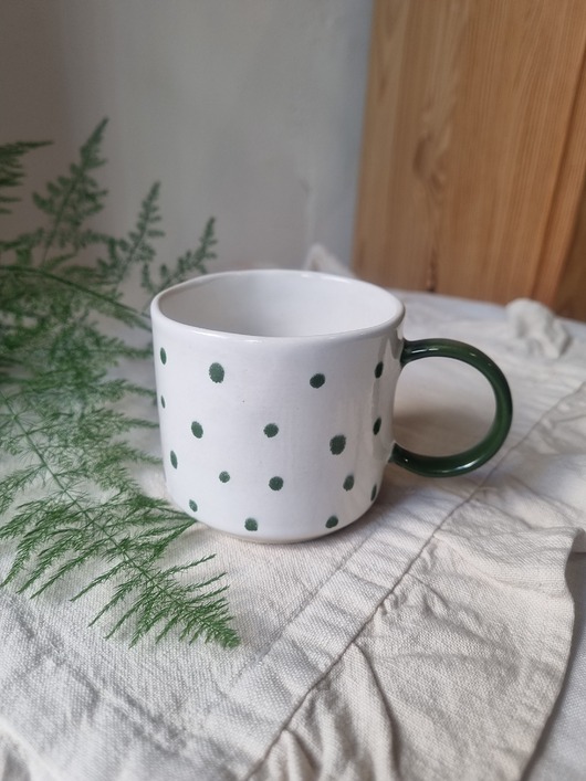 kubki Kubek ceramiczny KROPKI