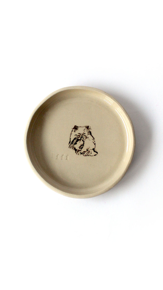 patery i talerze Talerzyk kot z fochem