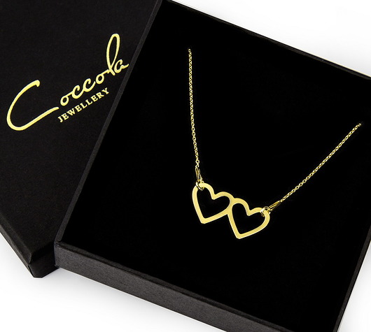 Naszyjnik z serduszkami- srebro 925 Coccola JEWELLERY