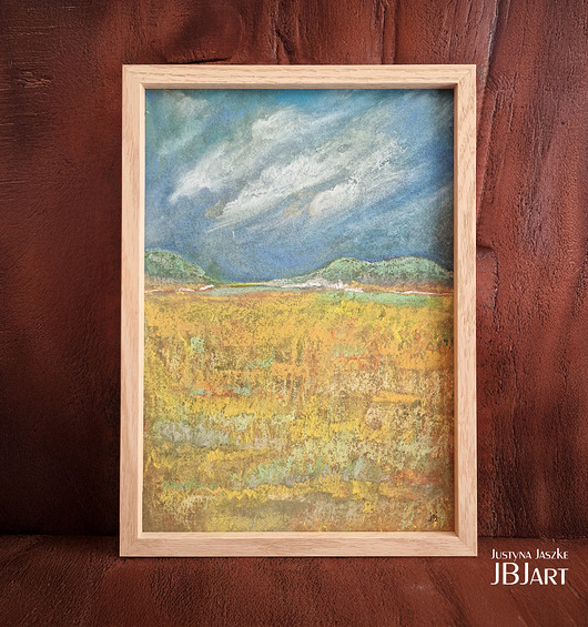 obrazy Gorący lipiec pastela sucha A4