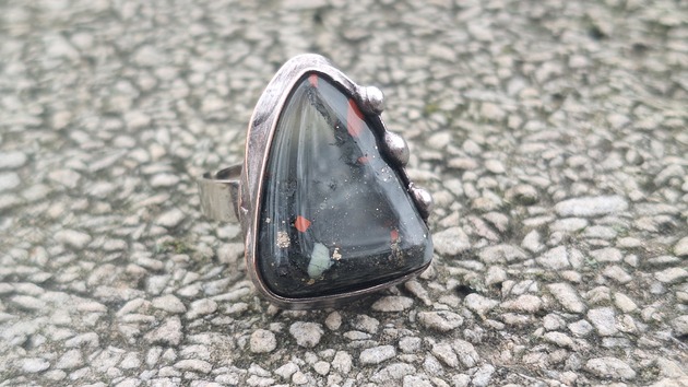 pierścionki - różne Jaspis - pierścionek regulowany