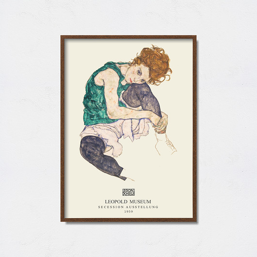 Egon Schiele plakat do wystawy Pas De LArt