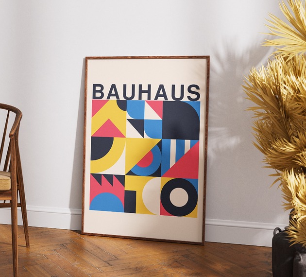 plakaty Minimalistyczny plakat - Bauhaus #23 - Do salonu, sypialni, biura