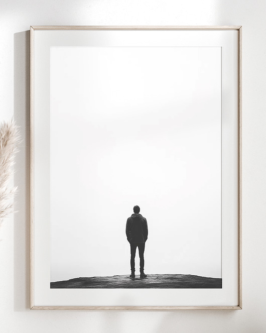 plakaty Plakat Sam na skraju świata