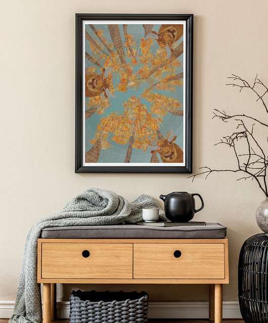 plakaty Puszcza Białowieska - plakat fine art, giclee