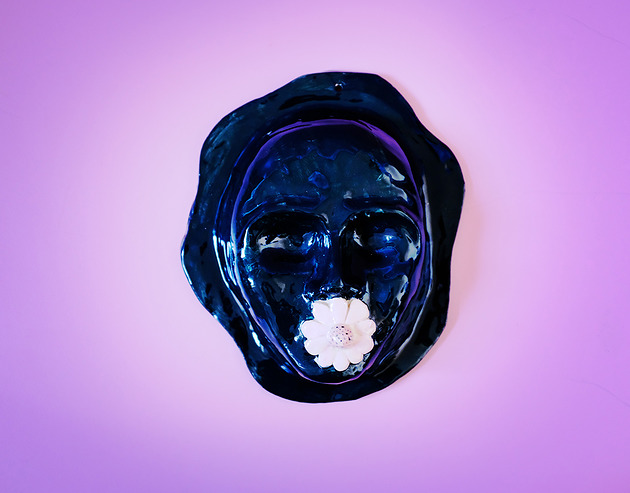 figurki i rzeźby Ceramiczna maska