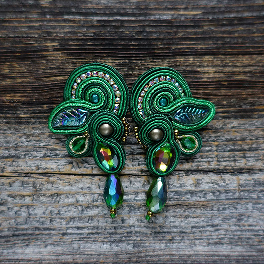 Isobelle - kolczyki sutasz Mró Soutache