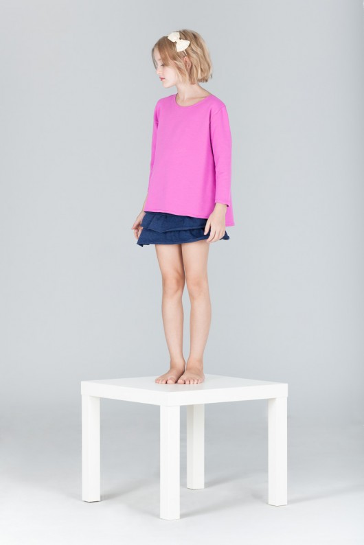 Bluza dresowa z zamkiem RÓŻOWA LoliPopFashion