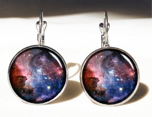 Kolczyki duże wiszące Carina Nebula EGGinEGG