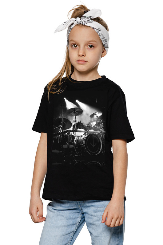 t-shirty dla dziewczynki T-shirt dziecięcy UNDERWORLD Drums