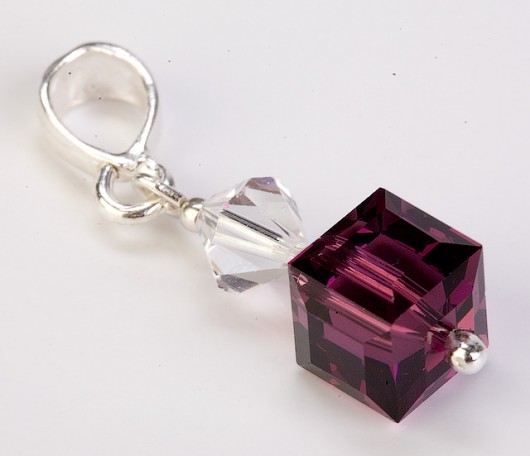 Przywieszka z kryształu Swarovski cube mellody