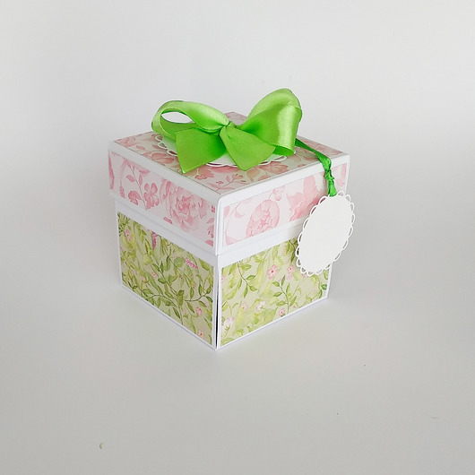 Pamiątka ślubu, exploding box, kartka Papiernik