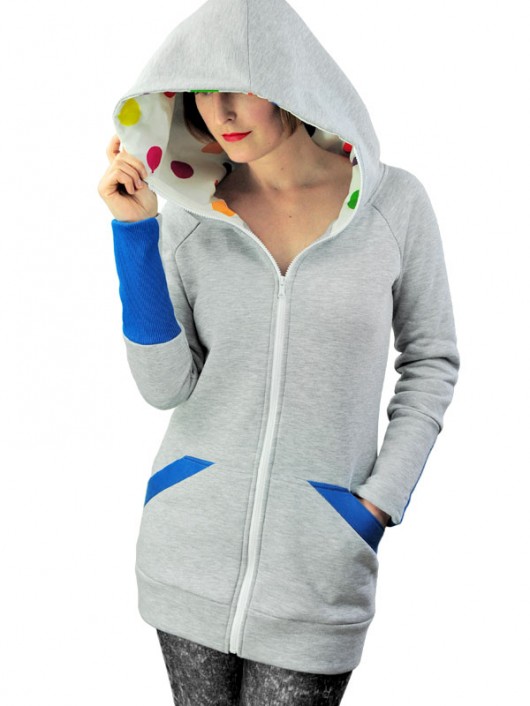 Bluza w kolorowe groszki DISTENSE