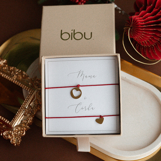 bransoletki na sznurku Bransoletka z zawieszkami dla mamy i córki