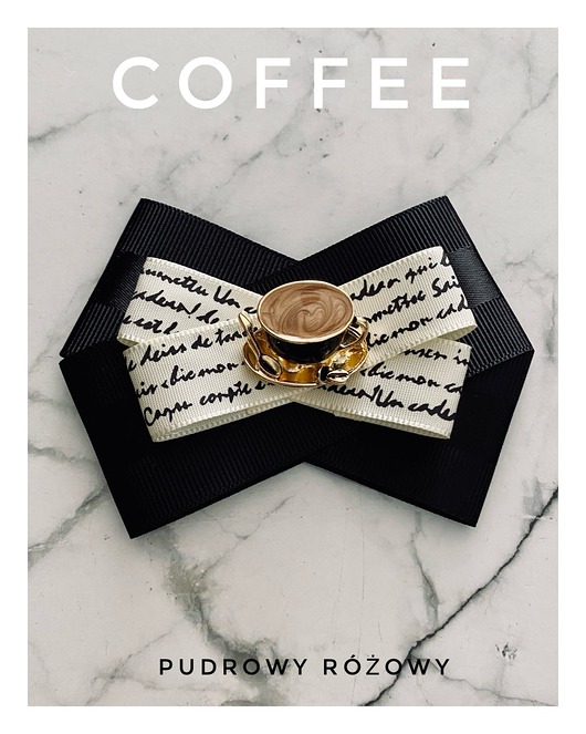 broszki Brosza  3d z filiżanką kawy  Cappuccino New