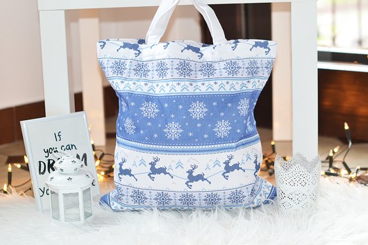 Torba bawełniana fullprint  (święta) Renifer AllbagAllprints