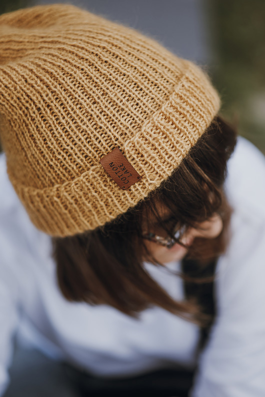 czapki damskie Czapka Alpaca Honey Beanie