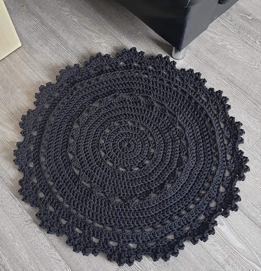 dywany Dywan szydełkowy 90cm