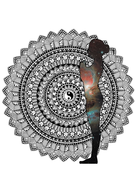 grafiki i ilustracje Mandala Pranamasana 2