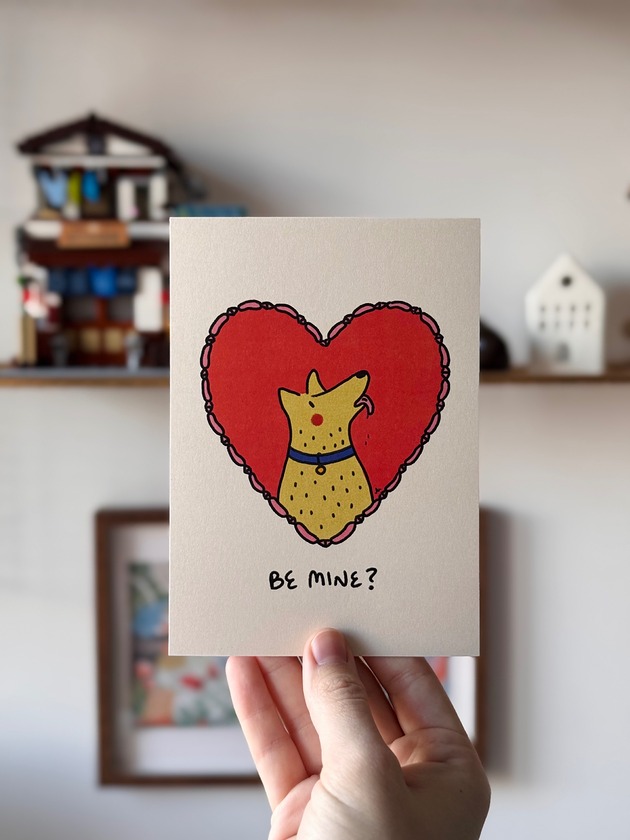grafiki i ilustracje Walentynka Be mine?