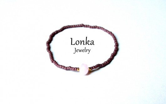 Bransoletka Lonka Jewelry toho+różowy kryształ Lonka Jewelry