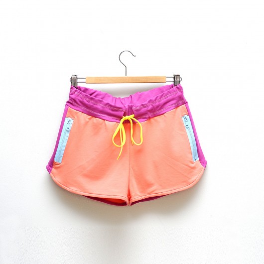Lampas Short Peach marshmallow