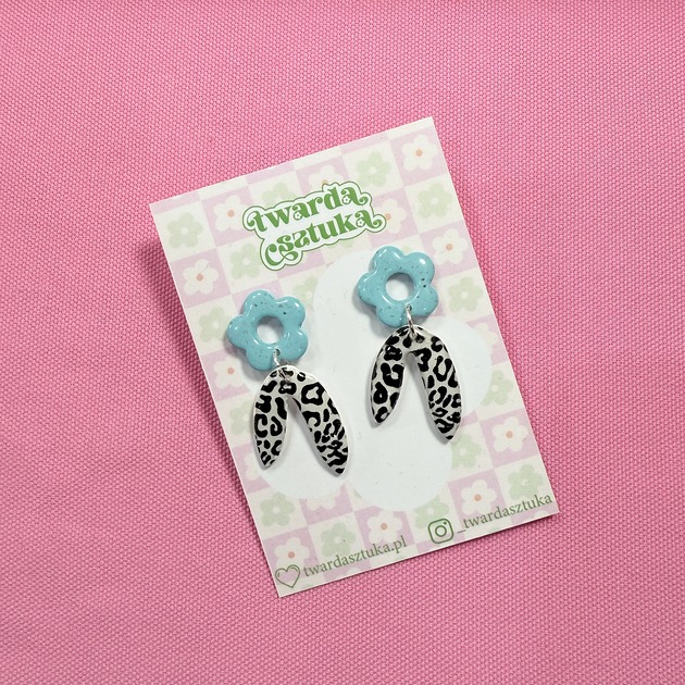 kolczyki - inne Urocze kolczyki kwiaty