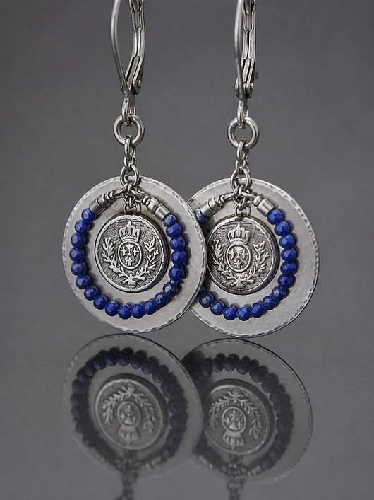 kolczyki wire wrapping Herbowe vol.7 - kolczyki