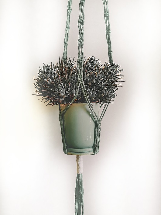 Kwietnik makrama ze sznurka Hygge Macrame