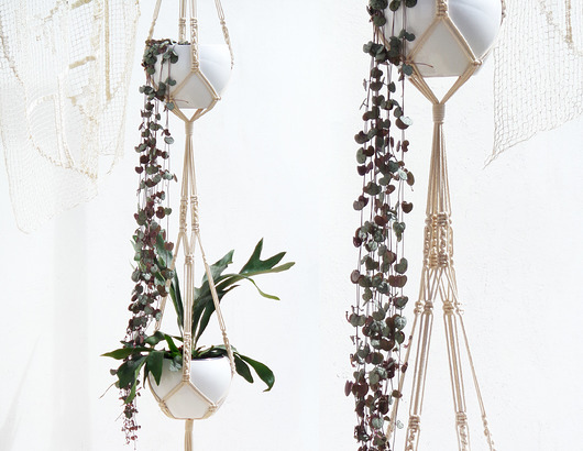 kwietniki Podwójny kwietnik makrama 40