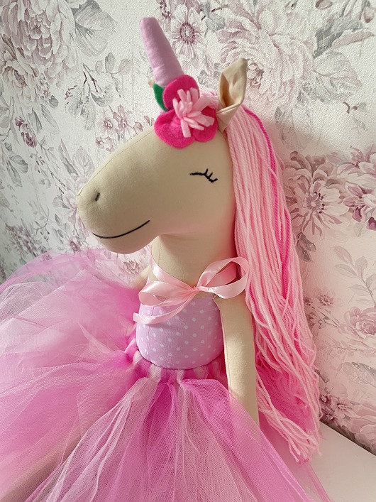 misie i maskotki Kornelia maskotka jednorożec 55 cm