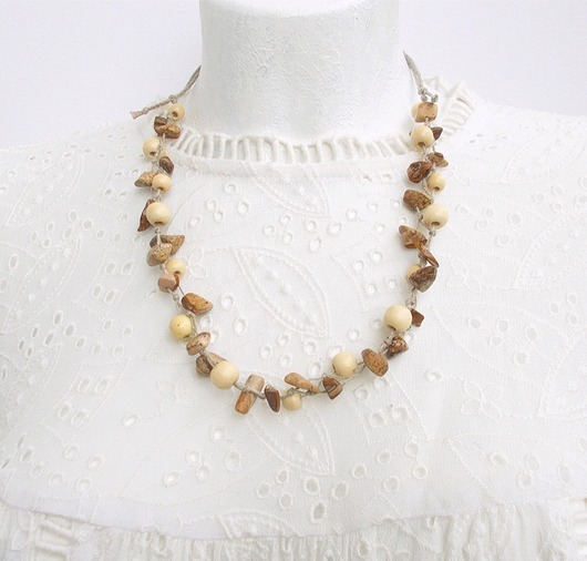 naszyjniki - inne Gaja Naszyjnik bez metalu